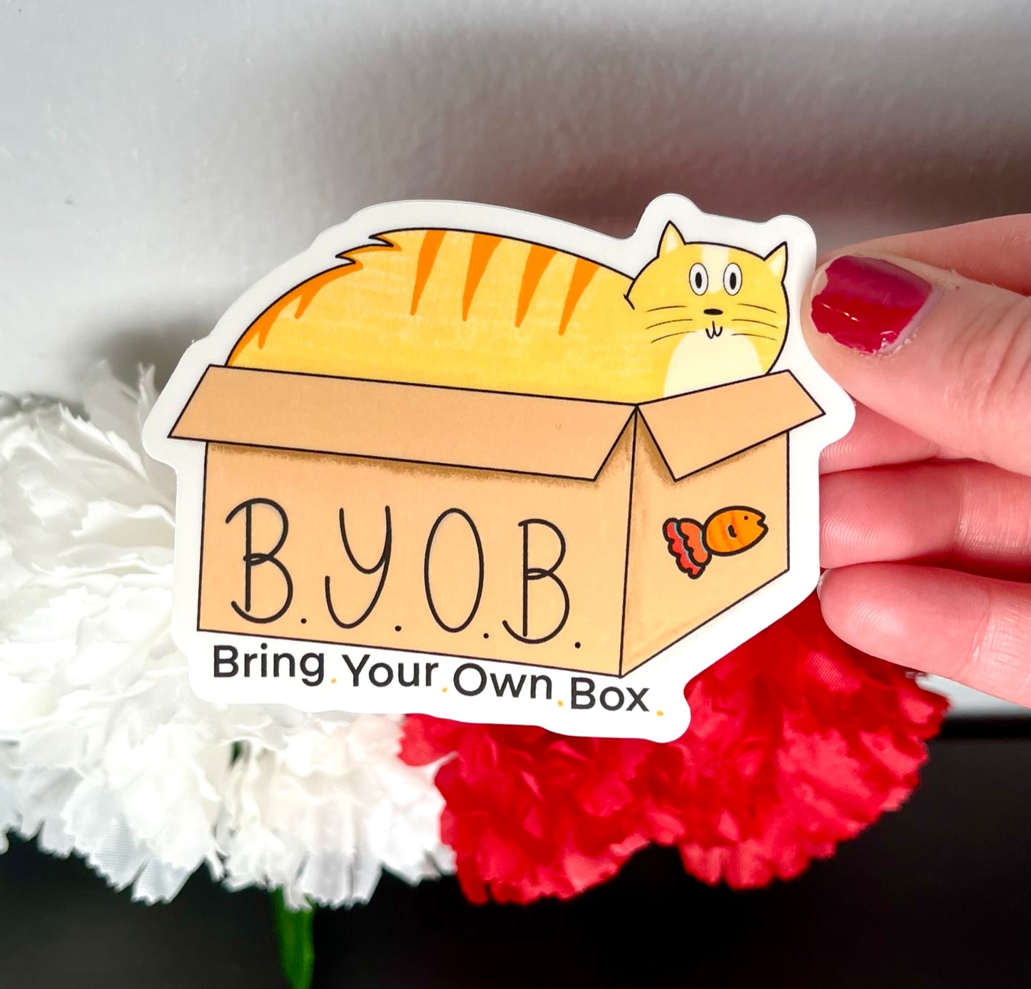 Cat B.Y.O.B. Sticker