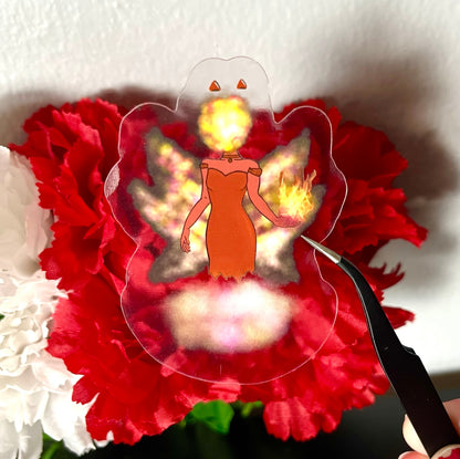 Fire Angel Sticker